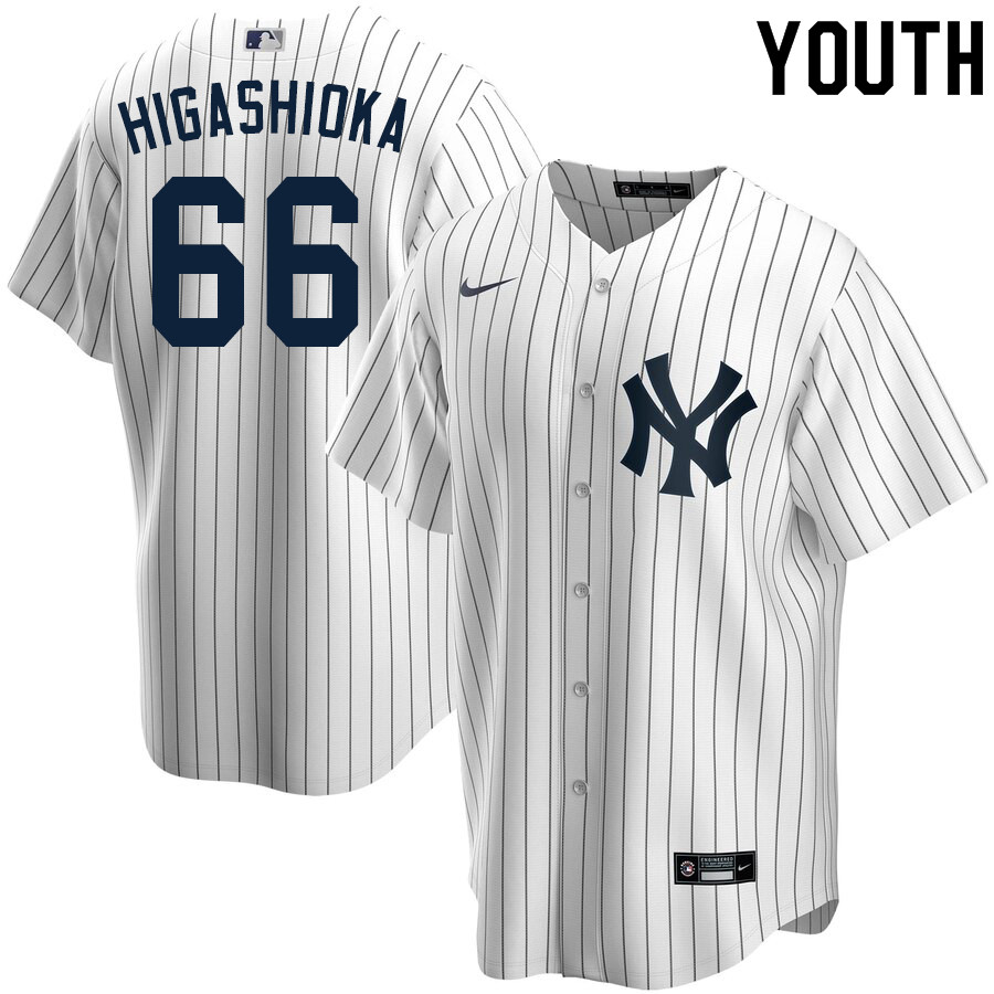 2020 Nike Youth #66 Kyle Higashioka New York Yankees Baseball Jerseys Sale-White